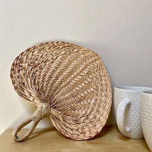 Vintage Grass Fan Decor